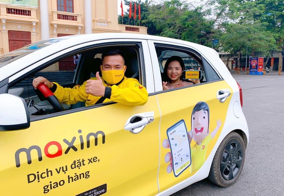 Dịch vụ đặt xe di động “Maxim” đã làm việc tại 5 thành phố ở Việt Nam