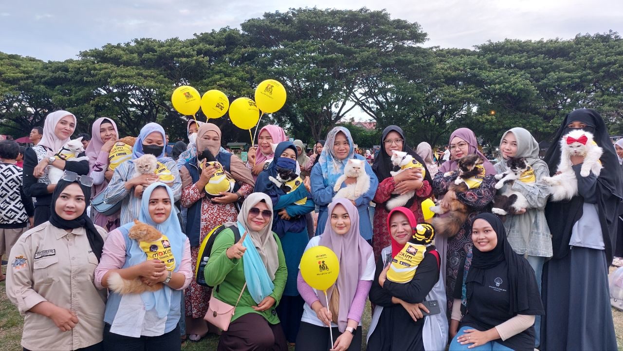 Gandeng Komunitas Pecinta Kucing, Maxim Banda Aceh Gelar Cek Kesehatan Dan Vaksin Kucing Gratis