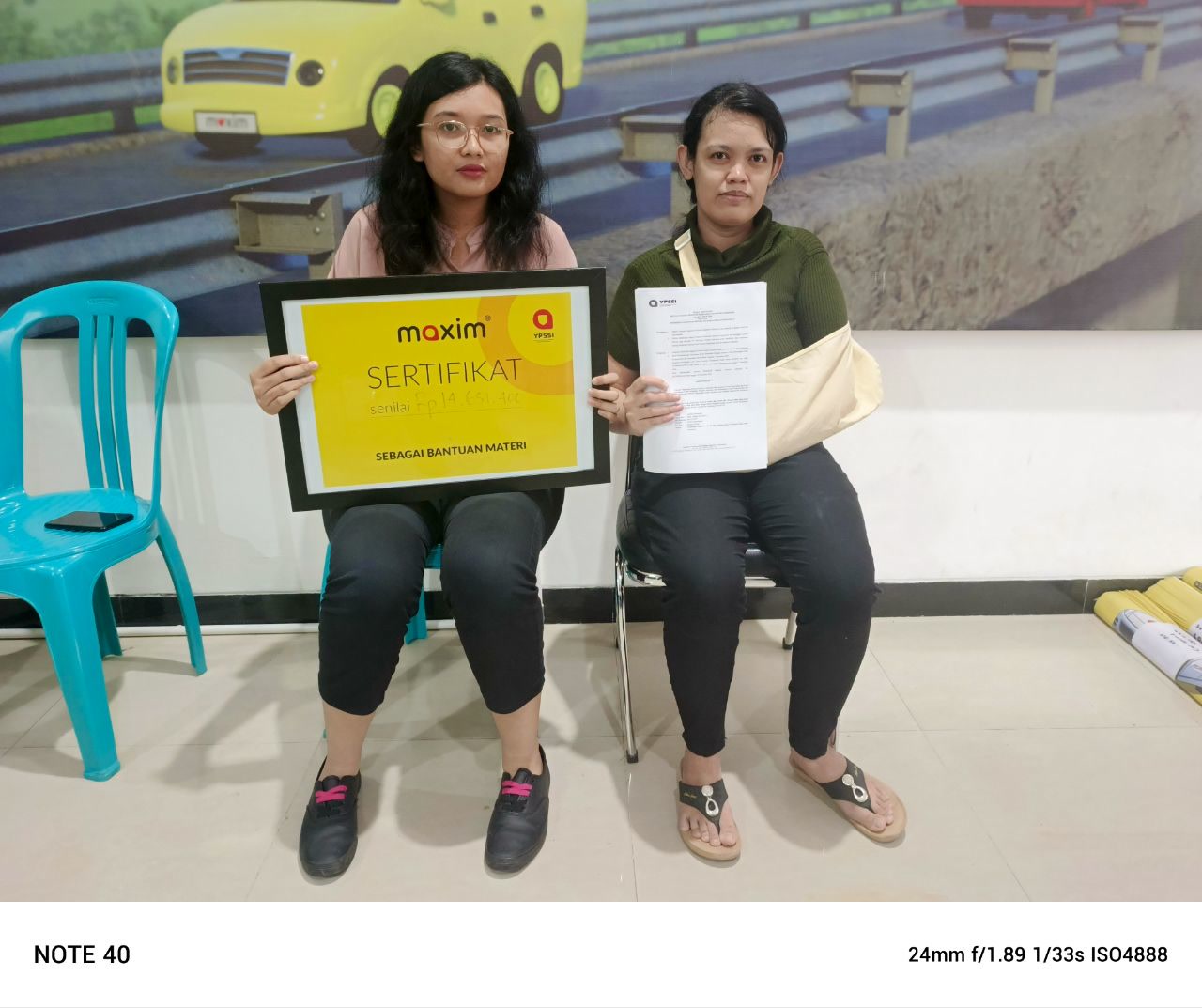 ​YPSSI Berikan Santunan Kepada Pengguna Maxim Lebih Dari Rp 14,000,000 Di Semarang