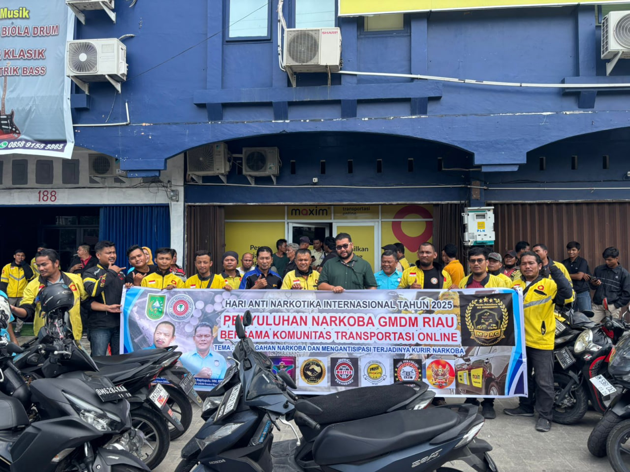 ​Maxim Pekanbaru dan GMDM Bersinergi Berantas Narkoba di Kalangan Mitra Pengemudi