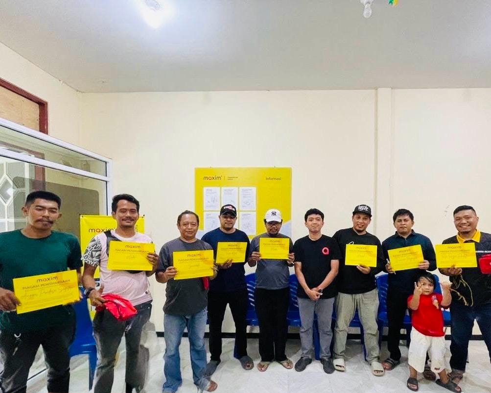 ​Dorong Semangat Mitra, Maxim Hadirkan Program Best Driver di Sorong
