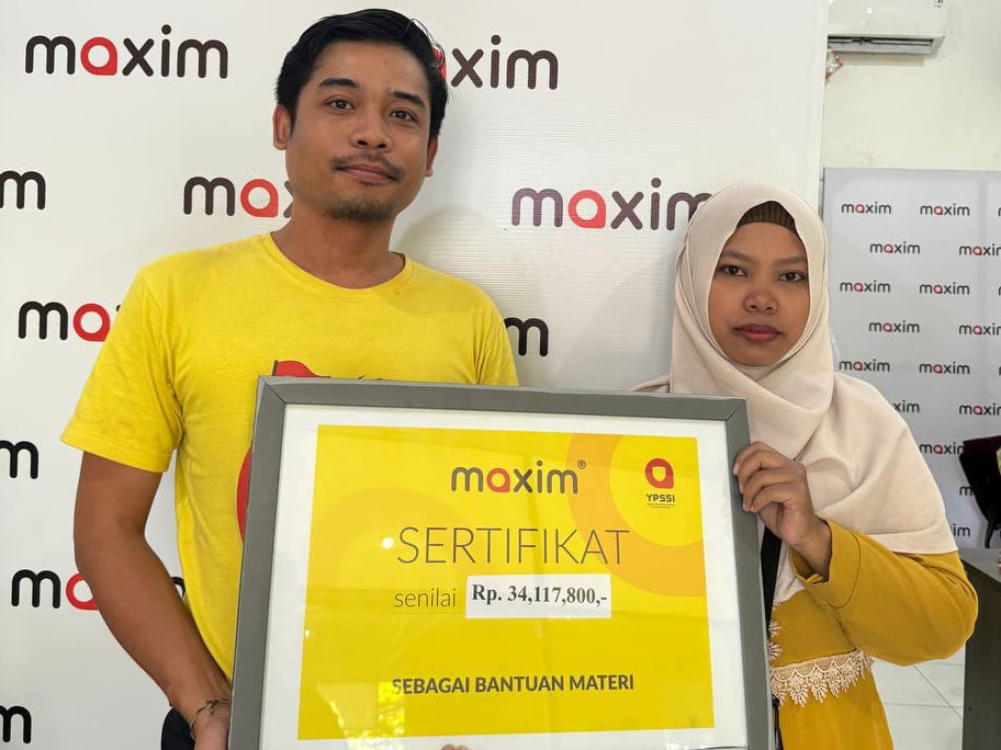 YPSSI Salurkan Bantuan Senilai Lebih Dari Rp34 Juta Ke Pengemudi Maxim di Bali