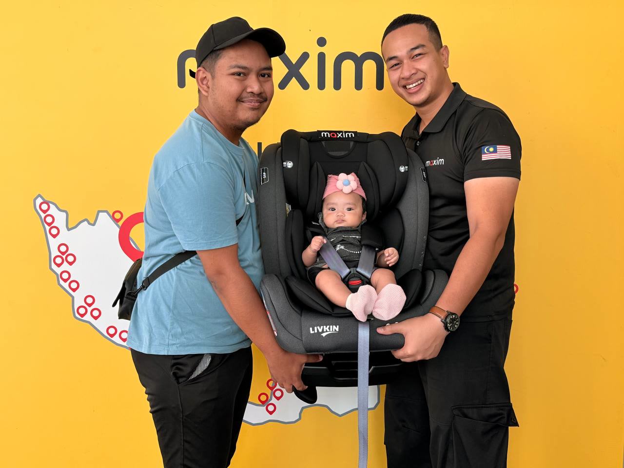 ​Maxim E-hailing Edar Tempat Duduk Kanak-Kanak Percuma kepada Pemandu Terbaik, Perintis Keselamatan Penumpang Kanak-Kanak di Kuala Terengganu