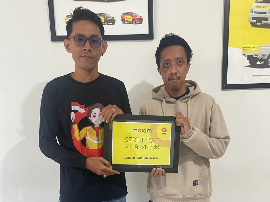 YPSSI Salurkan Kompensasi Lebih Dari Rp34 Juta Ke Pengemudi Maxim di Makassar