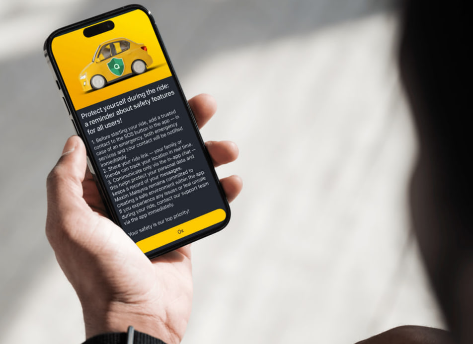 Kekal Selamat di Jalan Raya: Maxim Mempertingkatkan Ciri Keselamatan dalam Aplikasi Perkhidmatan