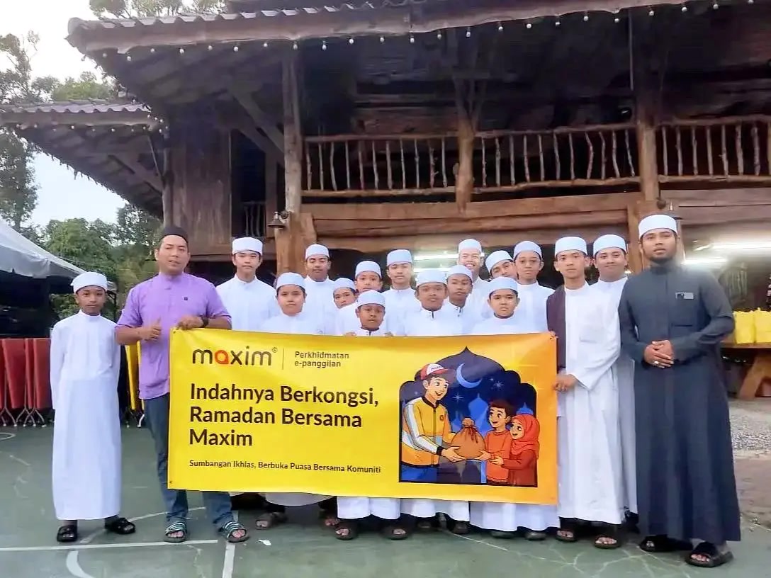 Maxim Malaysia Menyediakan Perkhidmatan E-hailing Percuma dan Iftar untuk Pelajar Tahfiz di Kota Bharu