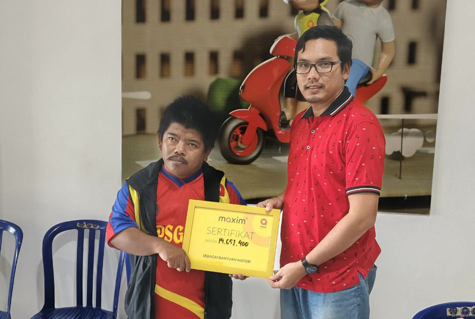 Jaminan Perlindungan Perjalanan: Maxim Berikan Santunan Rp14,000,000 Kepada Mitra Pengemudi di Padang