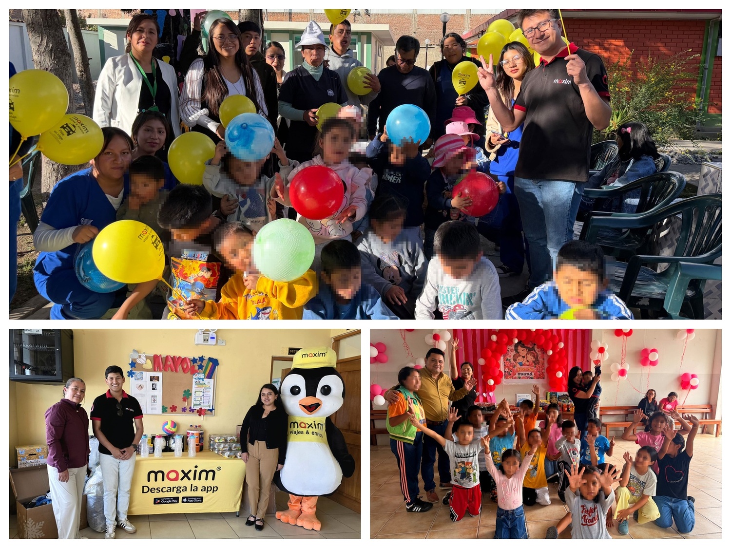Maxim realizó jornadas de apoyo en albergues de Cajamarca, Chimbote y Huancayo